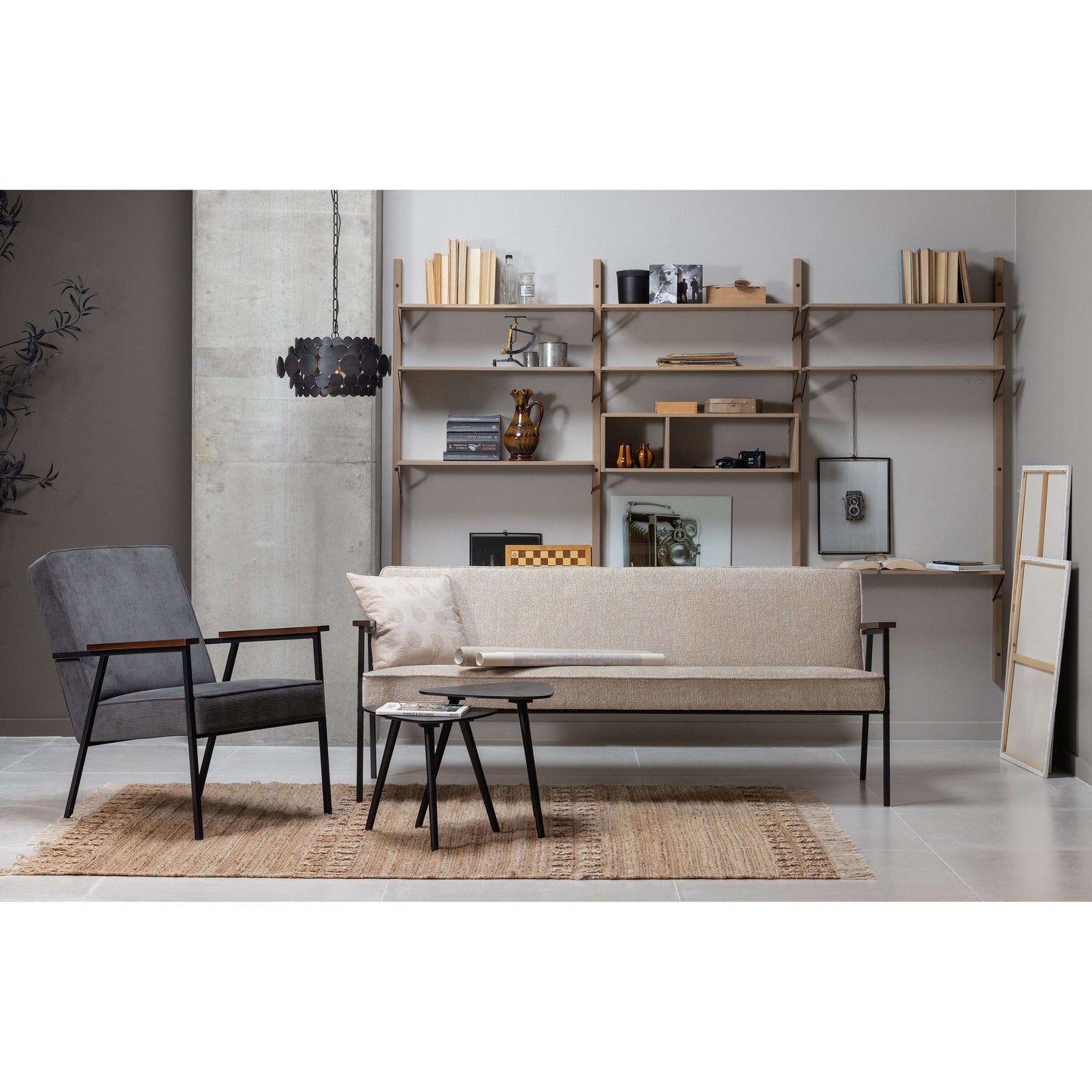 WOOOD Sally fauteuil antraciet