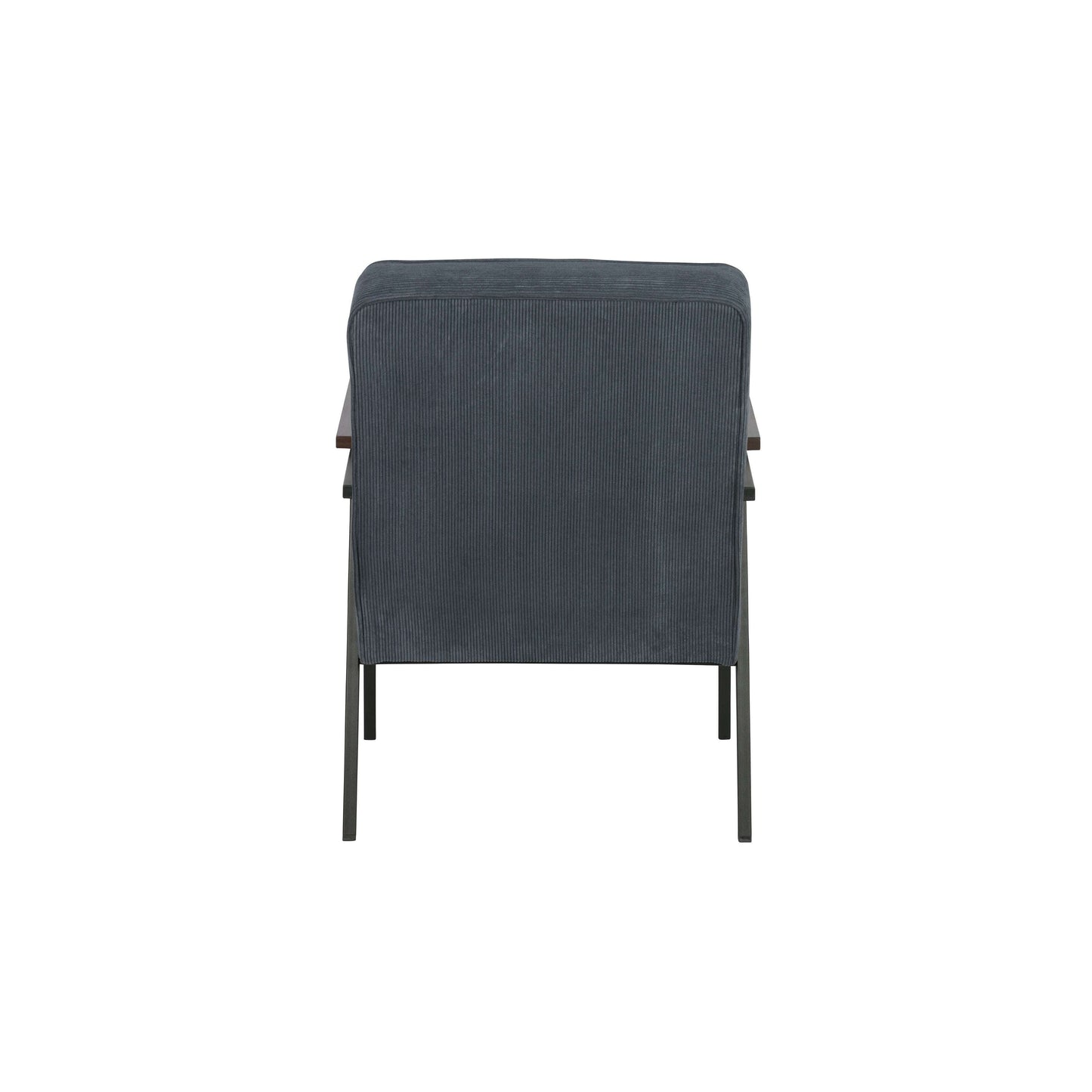 WOOOD Sally fauteuil staal blauw