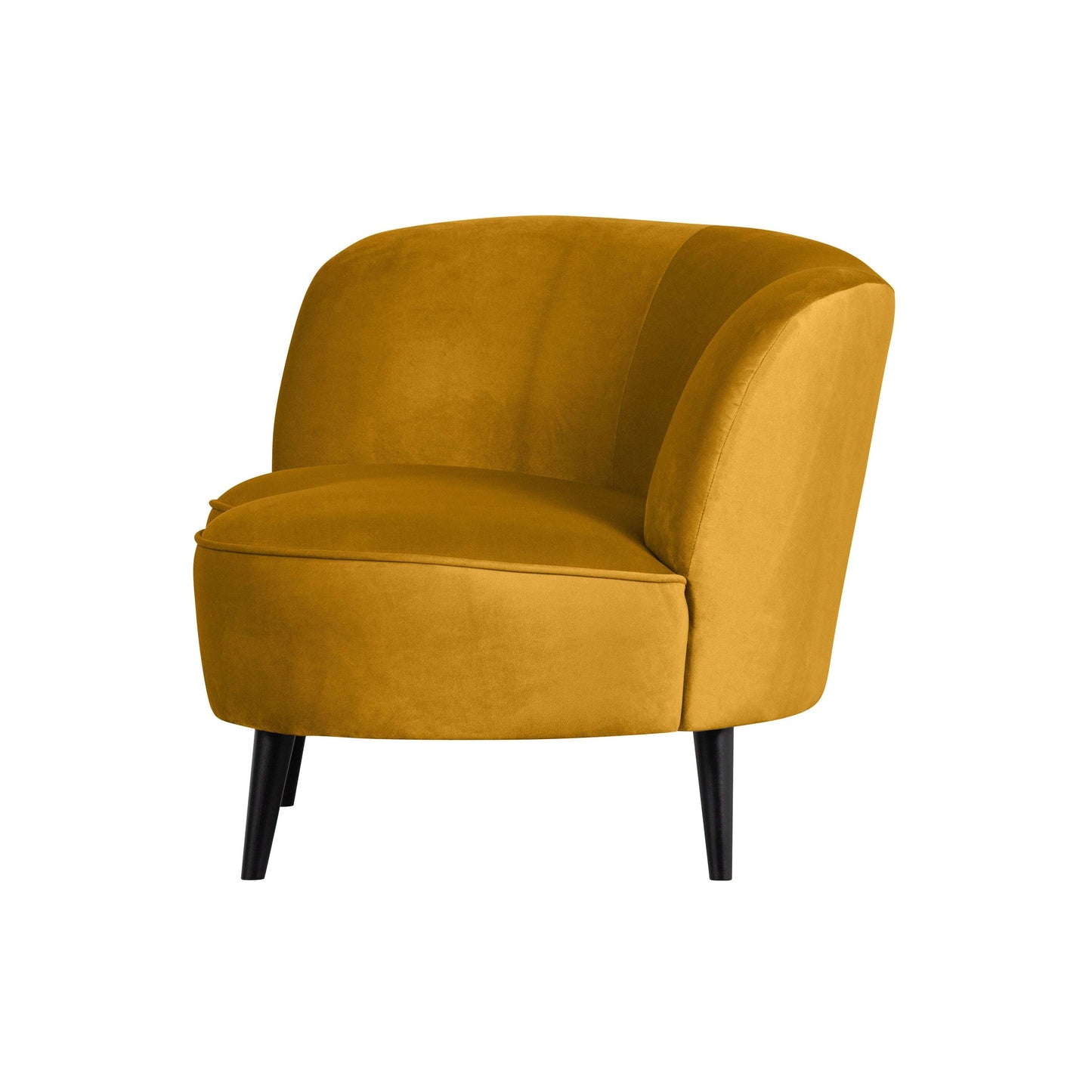 WOOOD Sara lounge fauteuil links ochre