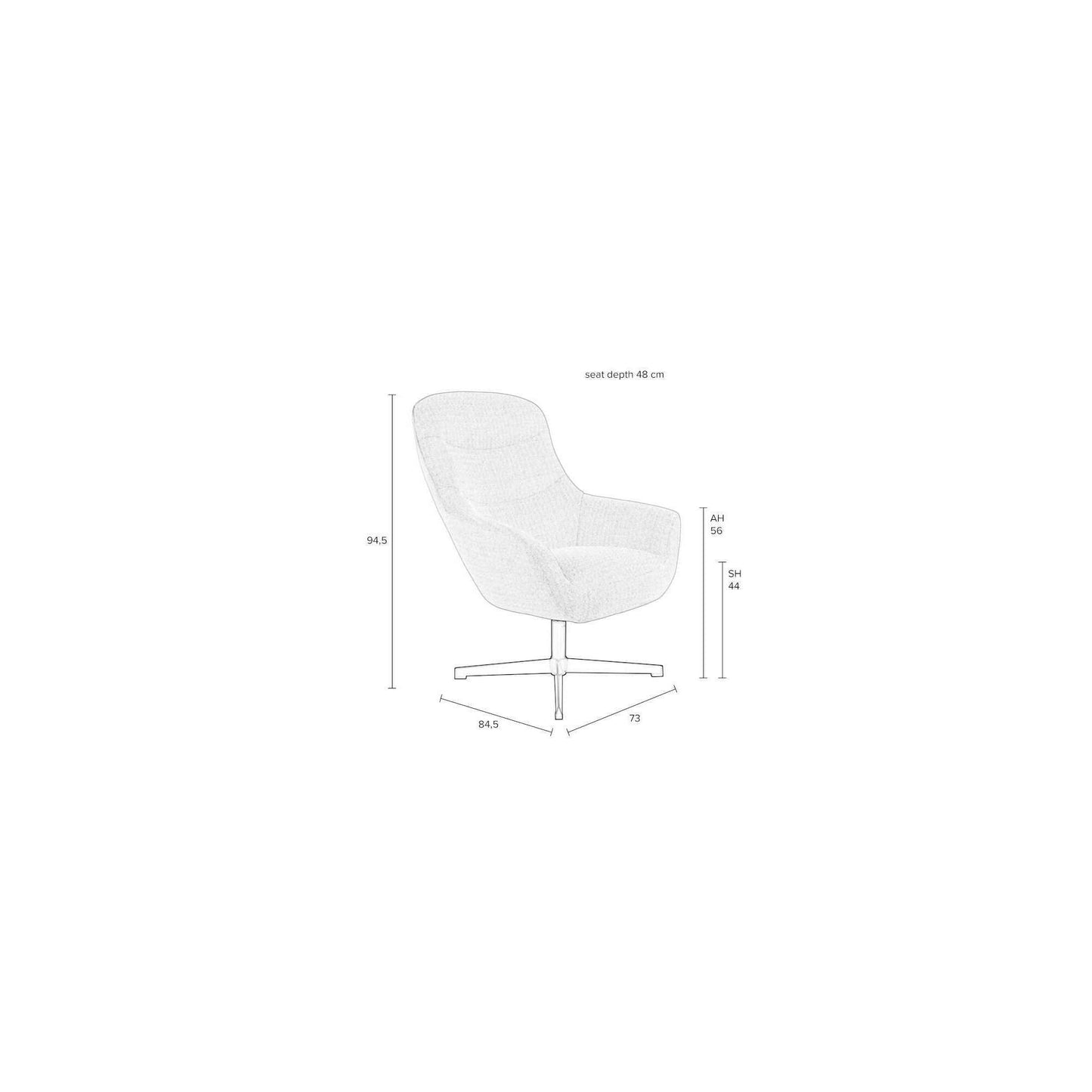 Staerkk Yuki fauteuil groen