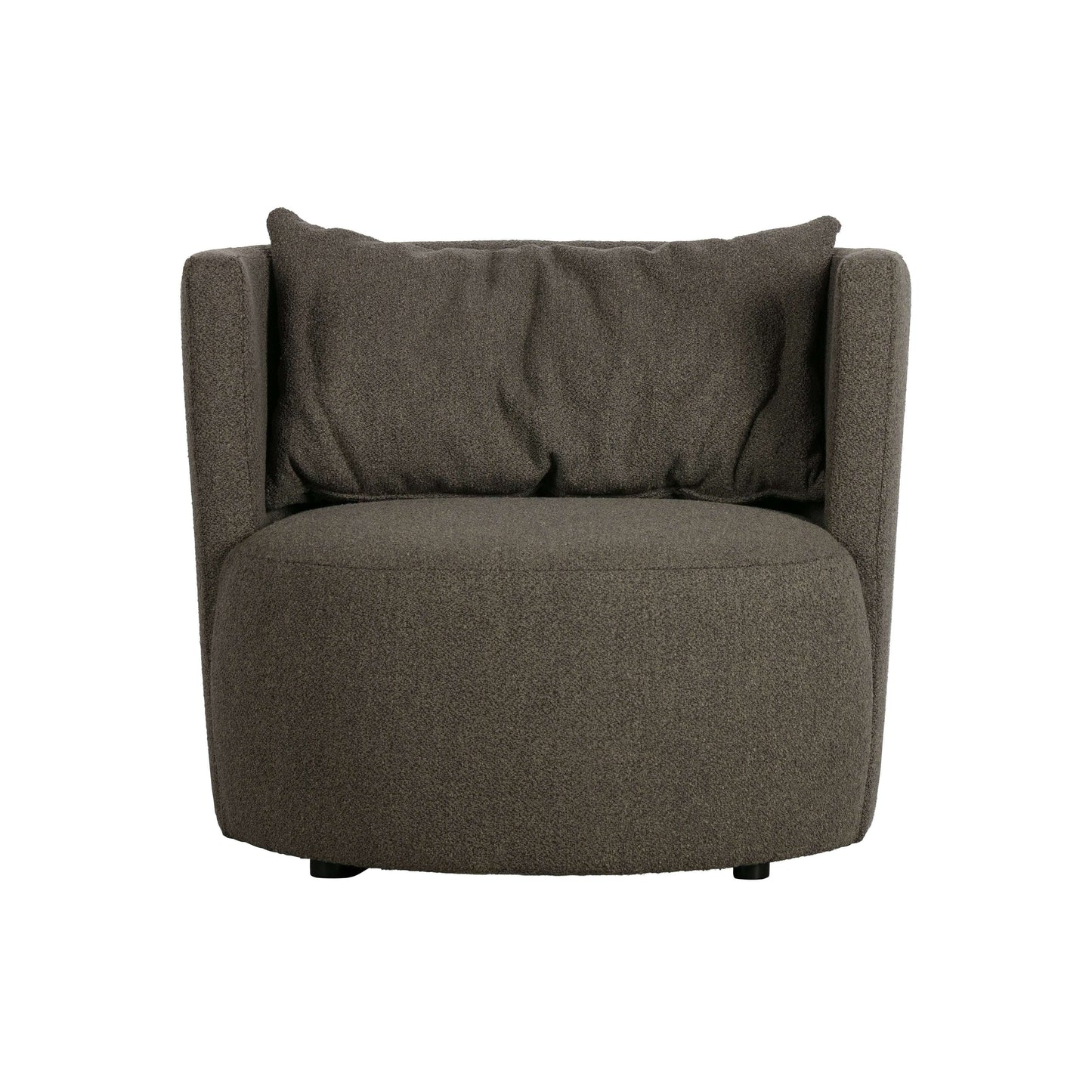 vtwonen Explore fauteuil boucle bruin