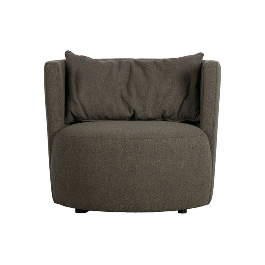 vtwonen Explore fauteuil boucle bruin