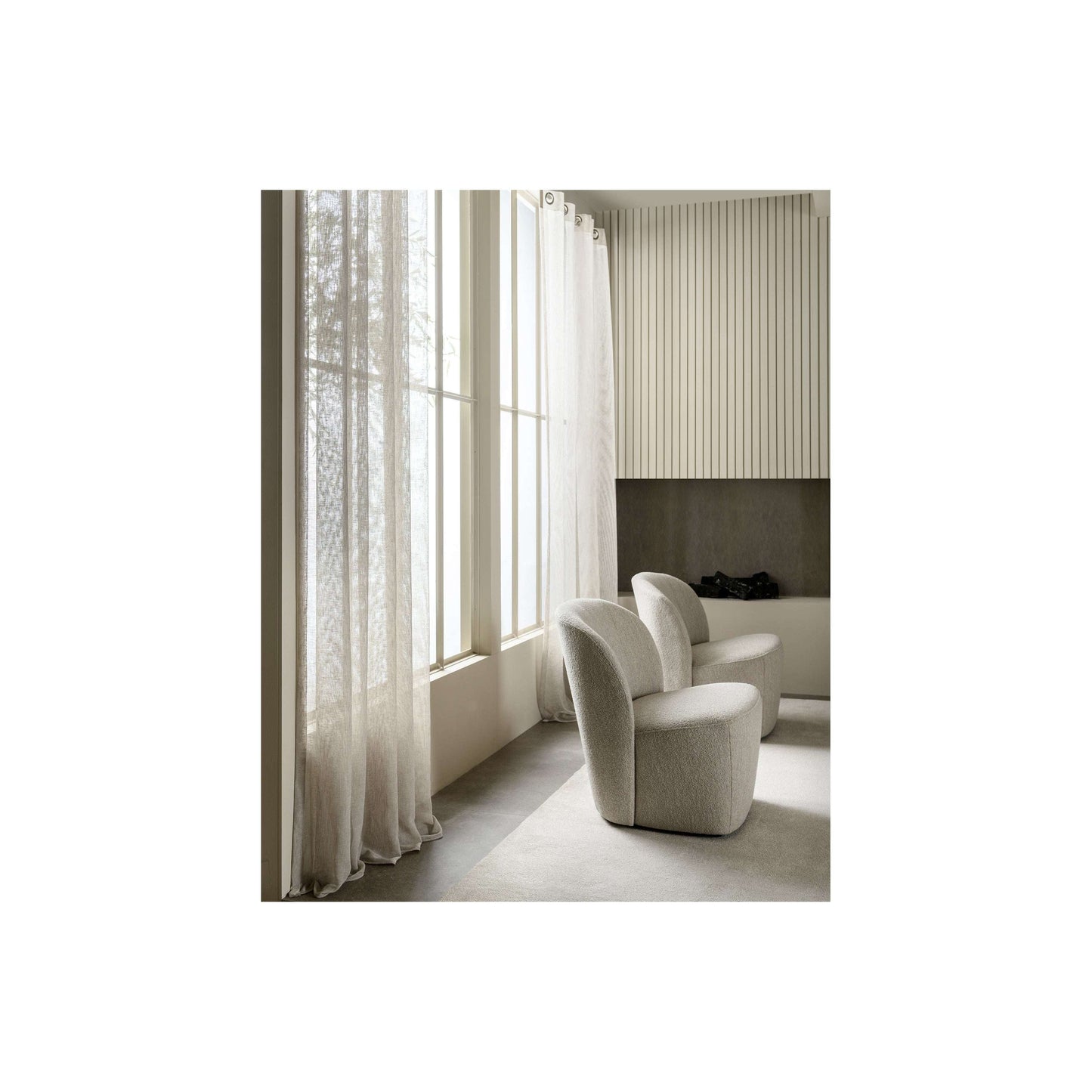 vtwonen Lofty fauteuil boucle naturel