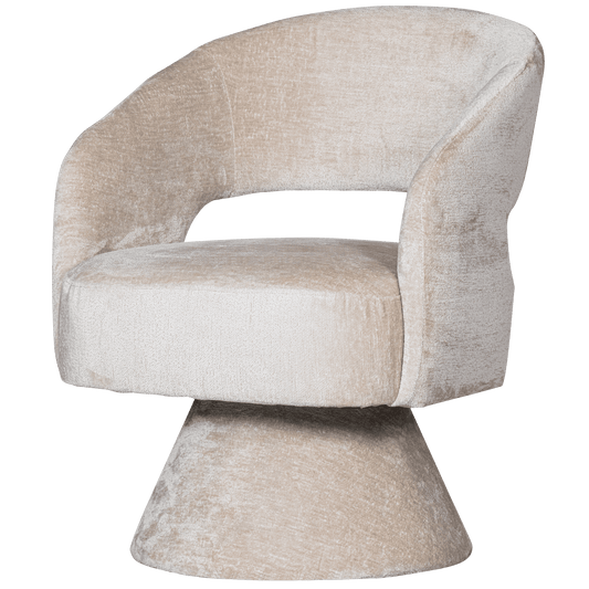 WOOOD Ebba draaibare fauteuil naturel