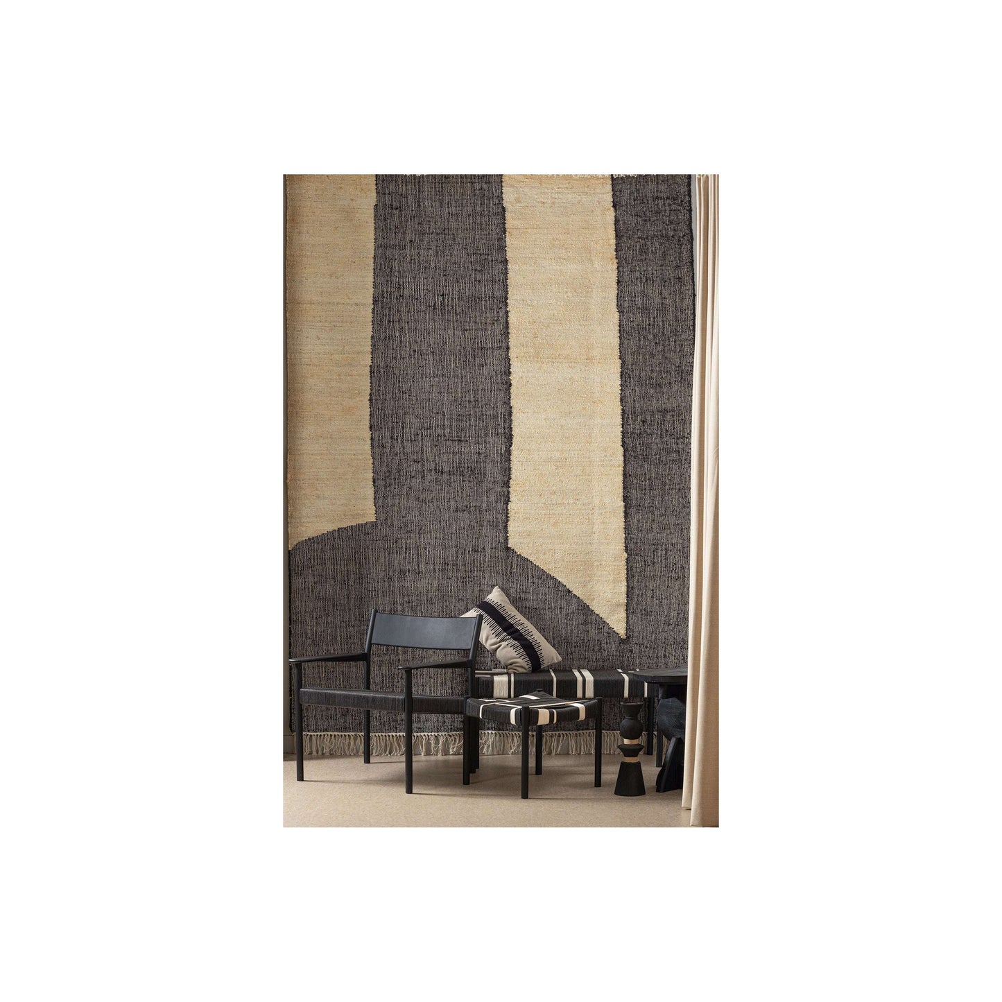 WOOOD Exclusive Lael fauteuil zwart