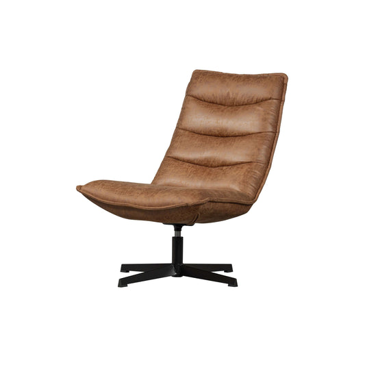 WOOOD Exclusive Nika draaifauteuil cognac