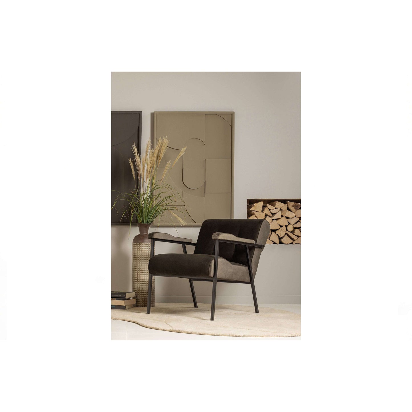 WOOOD Exclusive Scott fauteuil warm green
