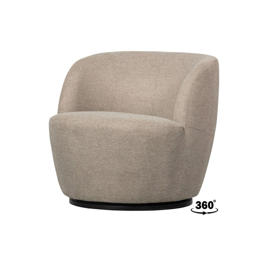 WOOOD Exclusive Serra draaifauteuil sand