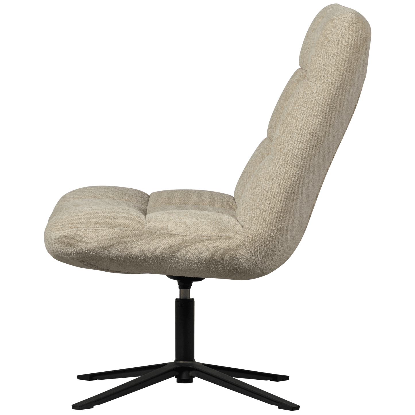 WOOOD Job draaifauteuil bouclé zand