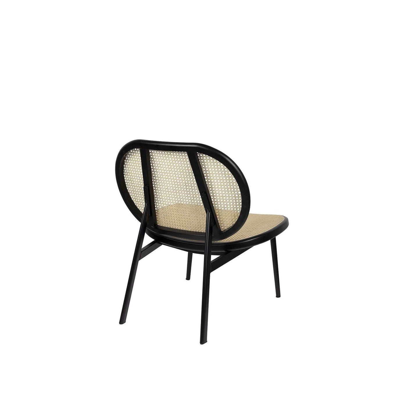Zuiver Spike fauteuil zwart/naturel